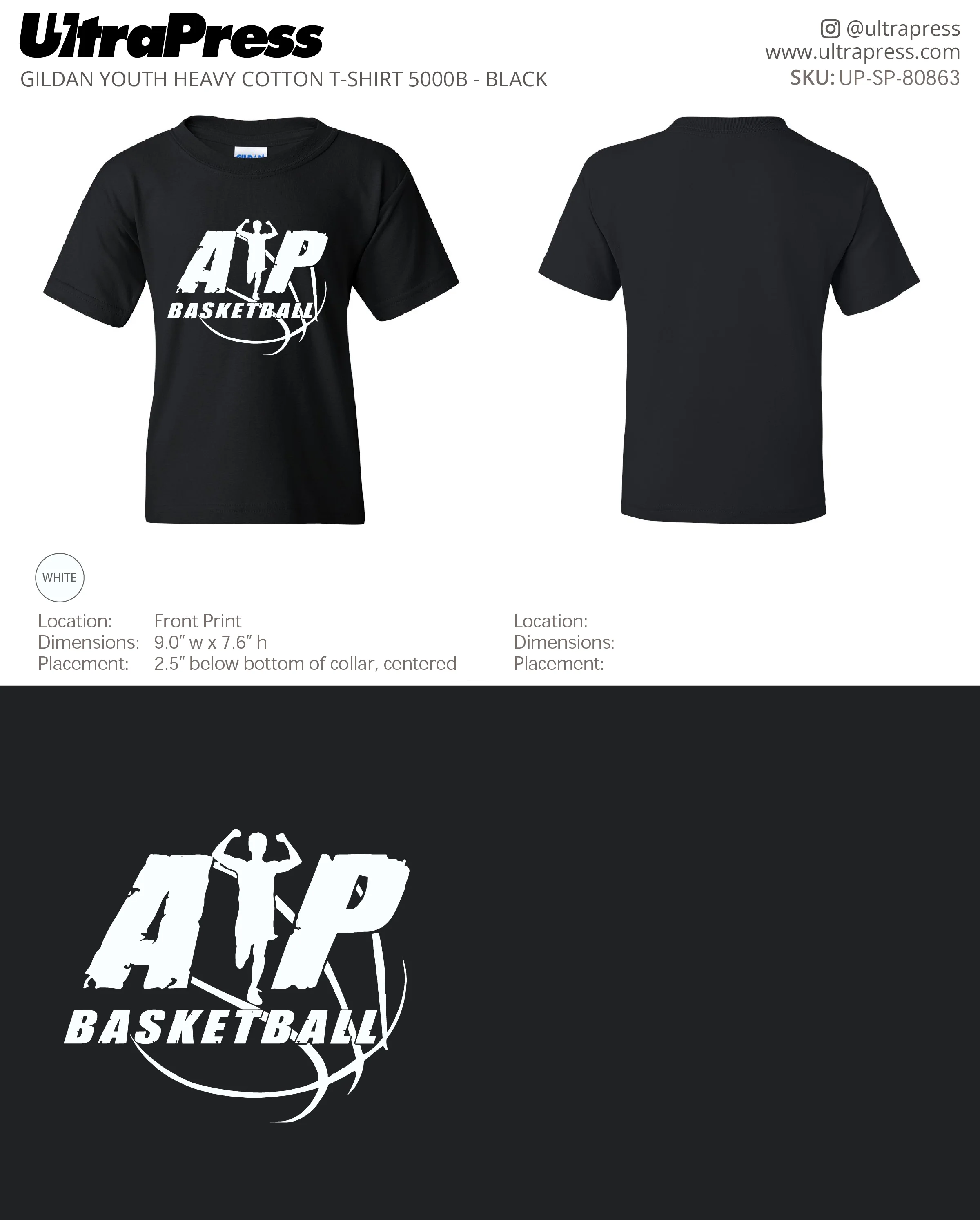 UP-SP-80863 AP Basketball Shirts - Kimberly Maxwell 100 Min Qty (Bulk)