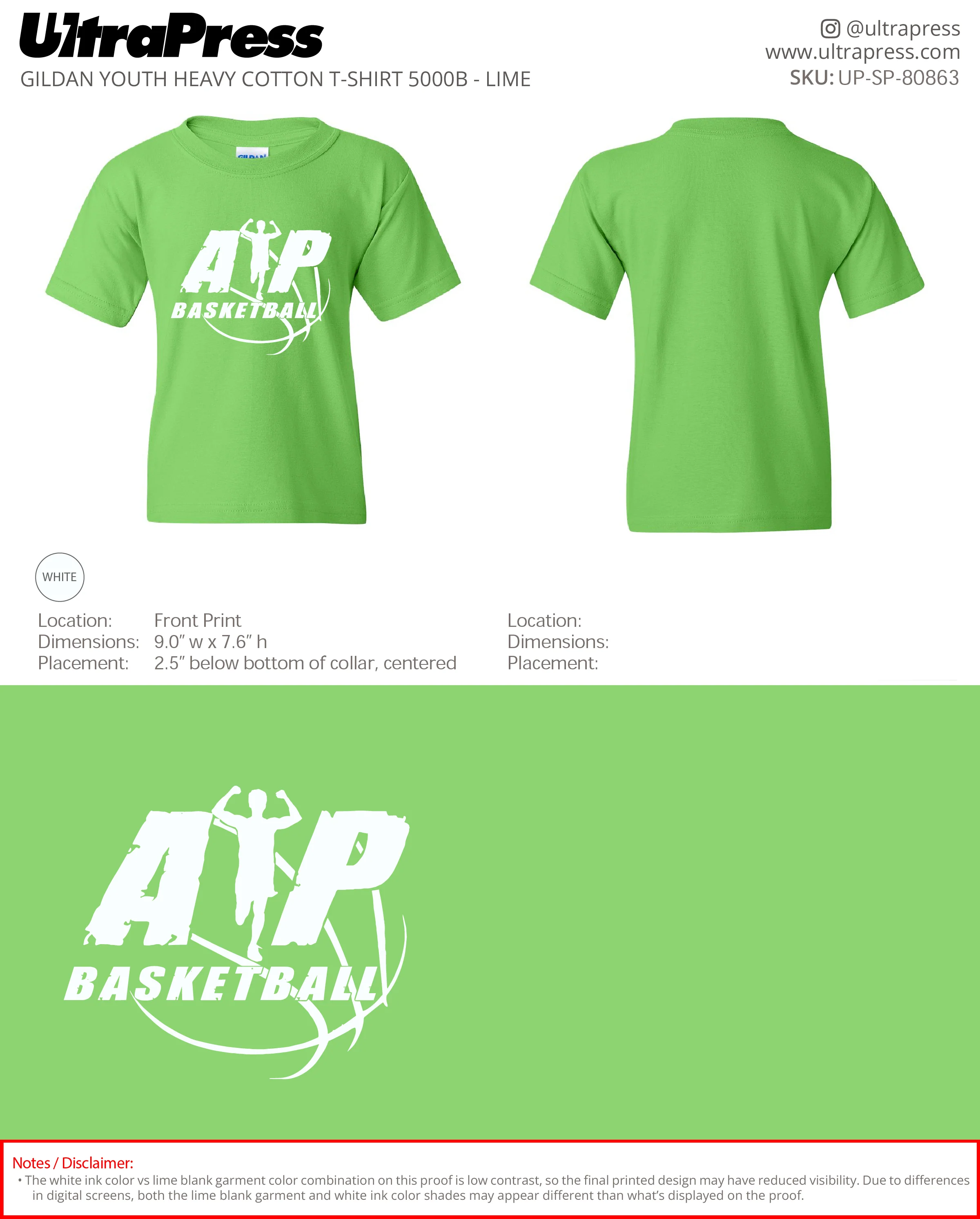 UP-SP-80863 AP Basketball Shirts - Kimberly Maxwell 100 Min Qty (Bulk) - Image 3