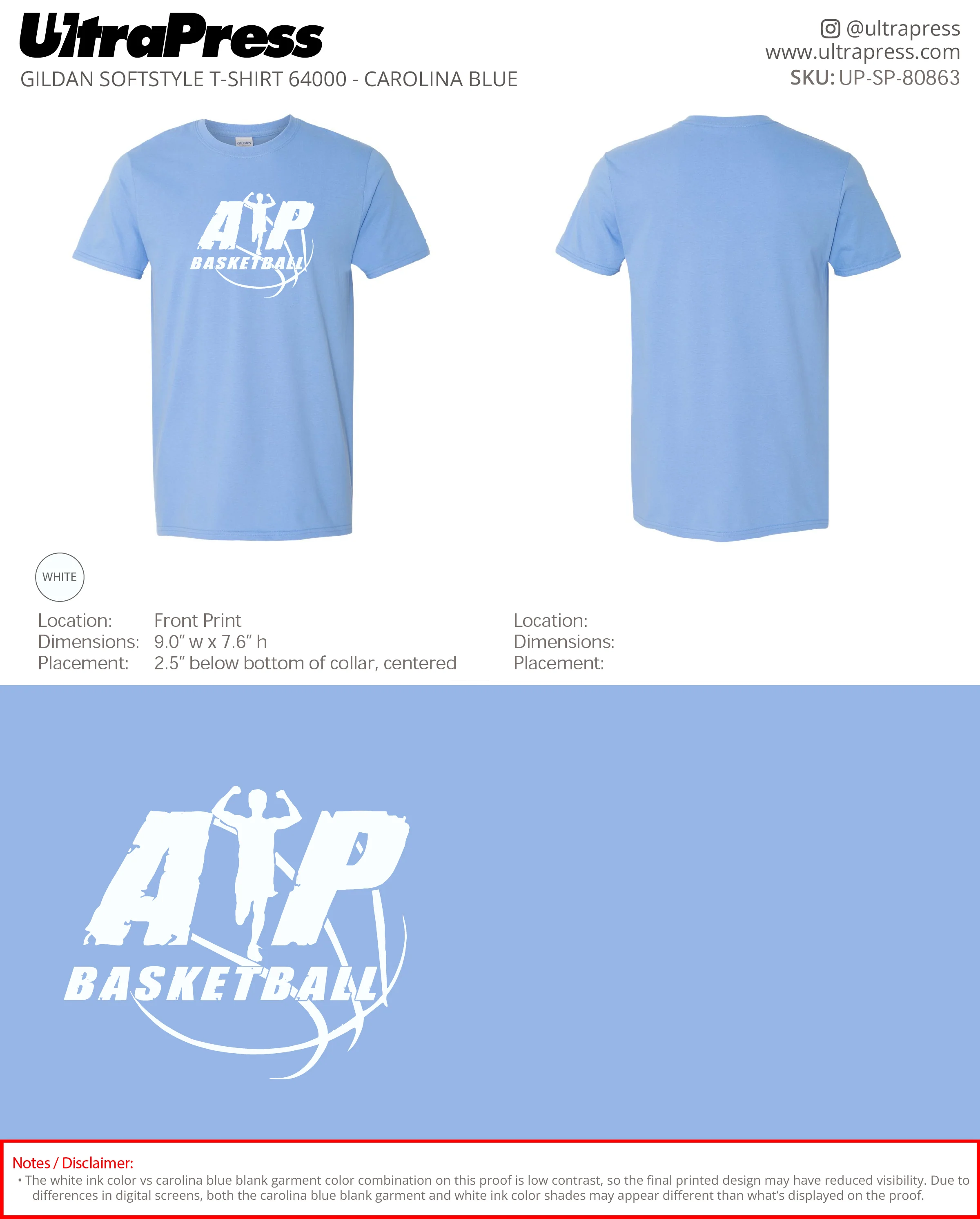 UP-SP-80863 AP Basketball Shirts - Kimberly Maxwell 100 Min Qty (Bulk) - Image 5