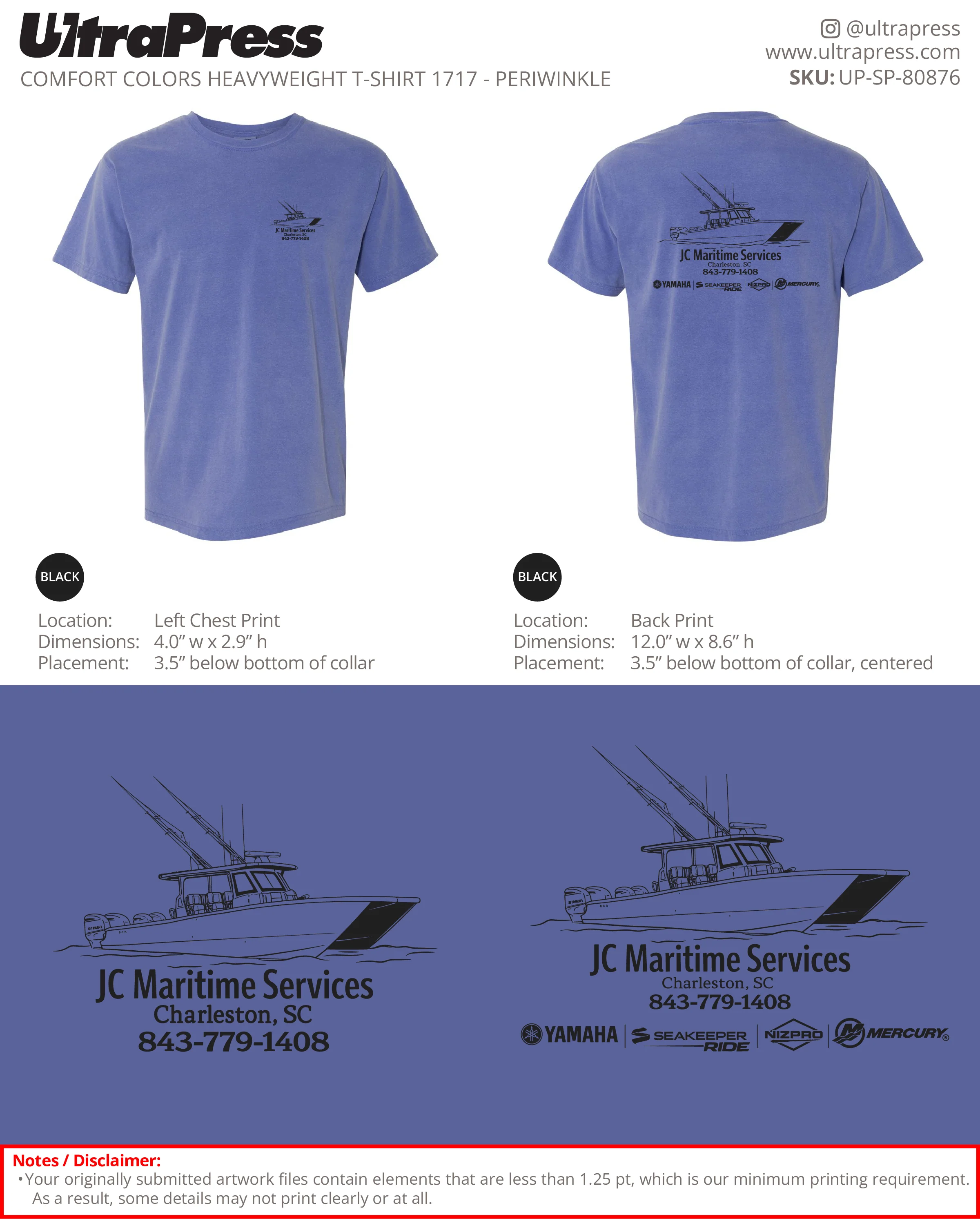 UP-SP-80876 JC Maritime Services - John Cetin 24 Min Qty (Bulk)