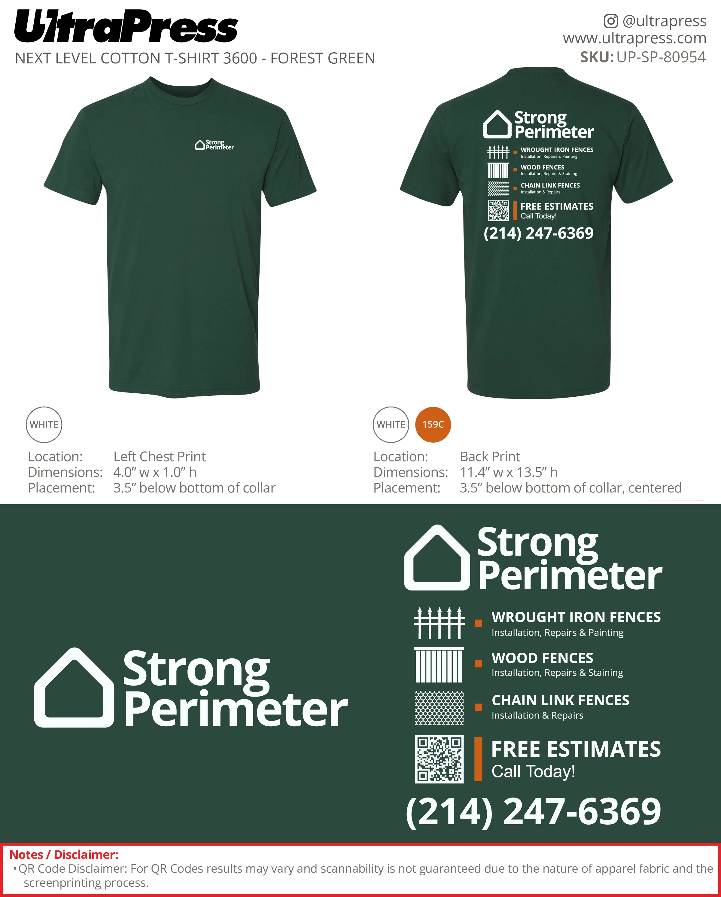 UP-SP-80954 Strong Perimeter - Daniel Wade 50 Min Qty (Bulk) - Image 2