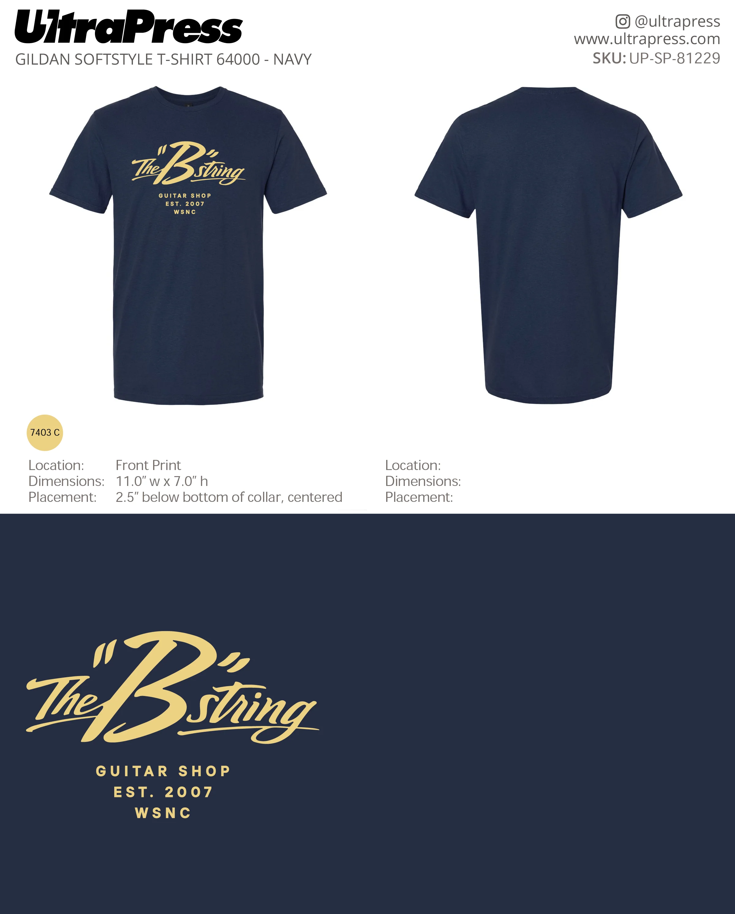 UP-SP-81229 The "B" String - Michael Bennett 100 Min Qty (Bulk) - Image 2