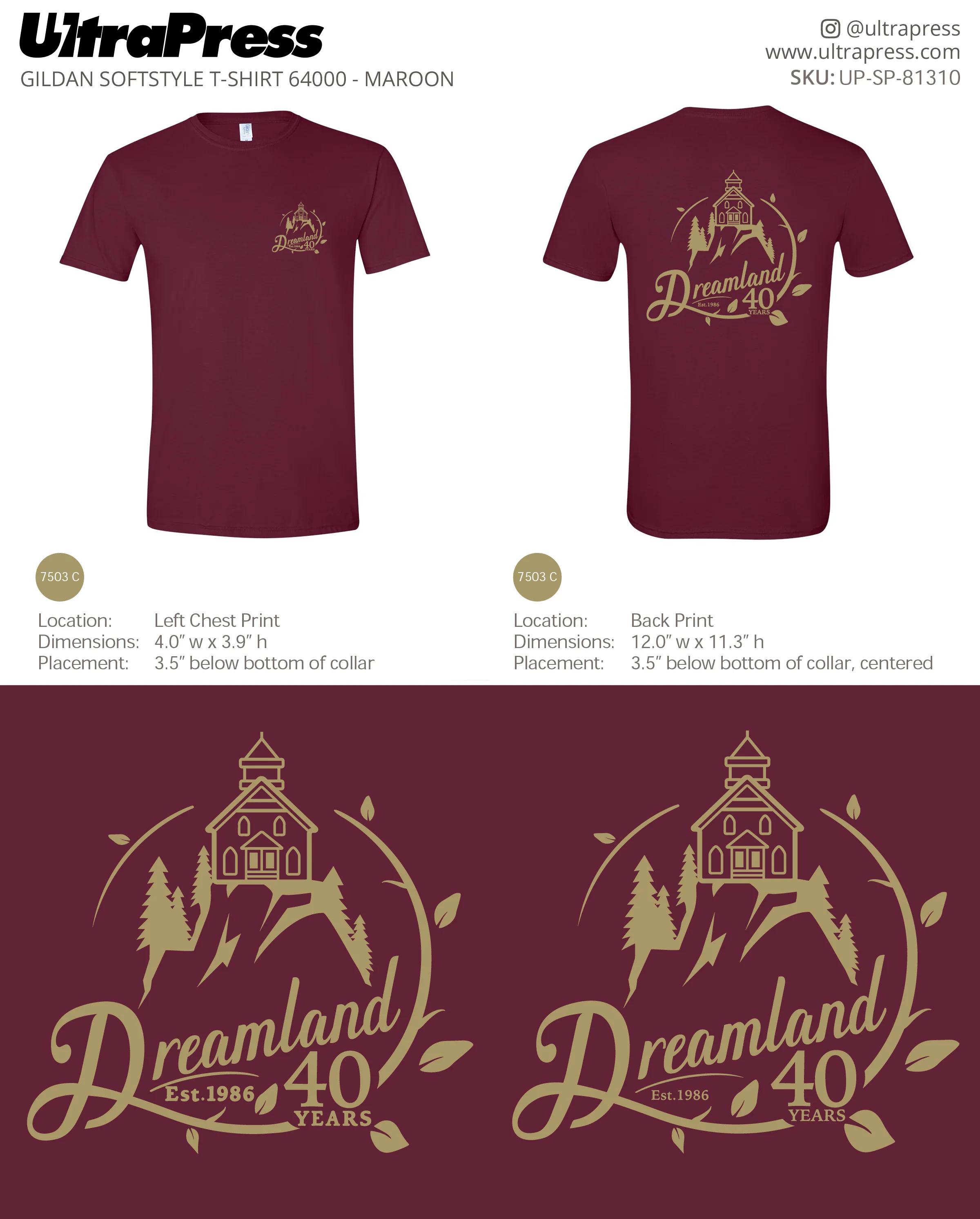 UP-SP-81310 Dreamland 40 years - A.J. Chippero 100 Min Qty (Bulk) - Image 2
