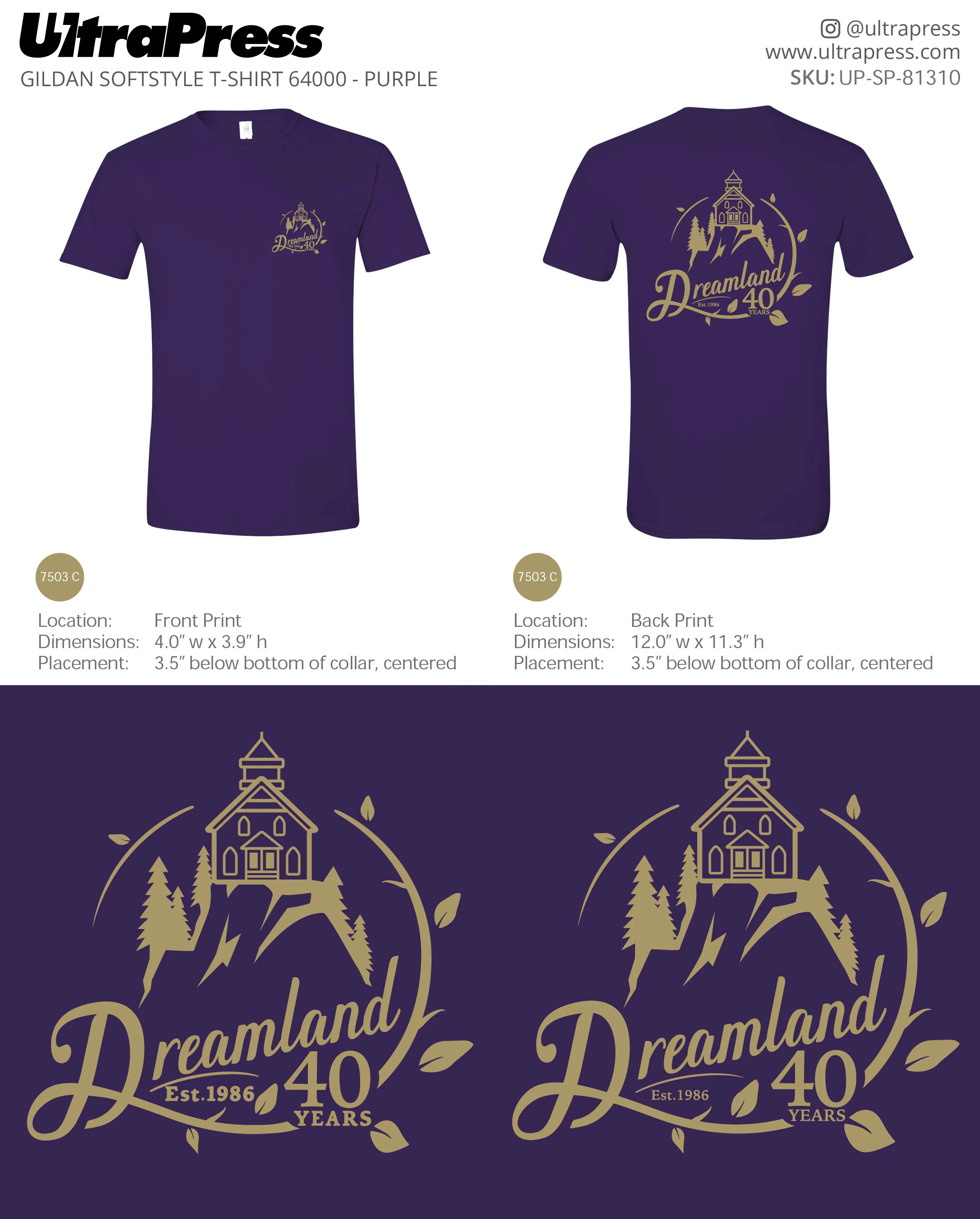 UP-SP-81310 Dreamland 40 years - A.J. Chippero 100 Min Qty (Bulk) - Image 3