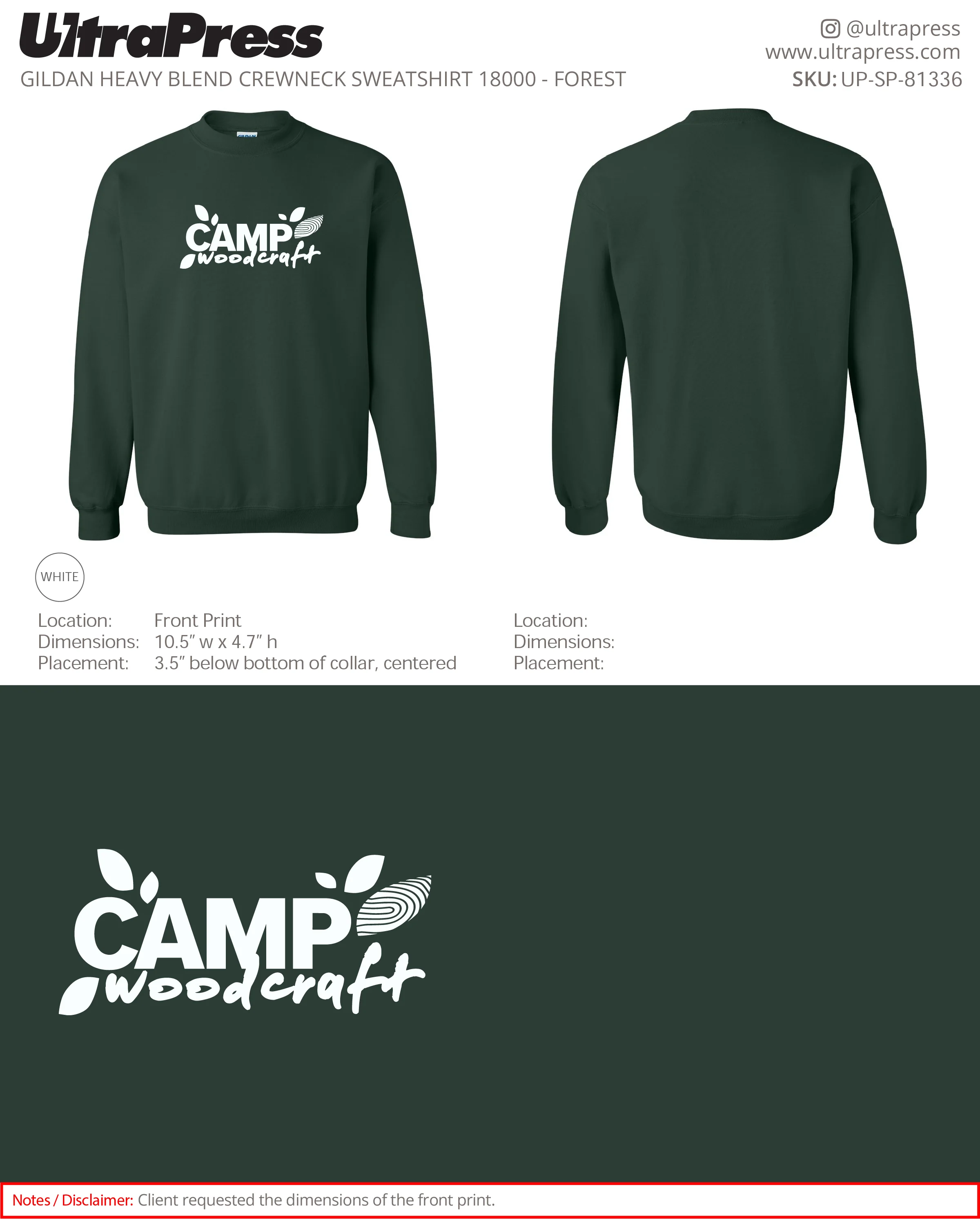 UP-SP-81336 Camp Woodcraft Printed Sweaters - Israel Serna - 250 Min Qty (Bulk) - Image 4