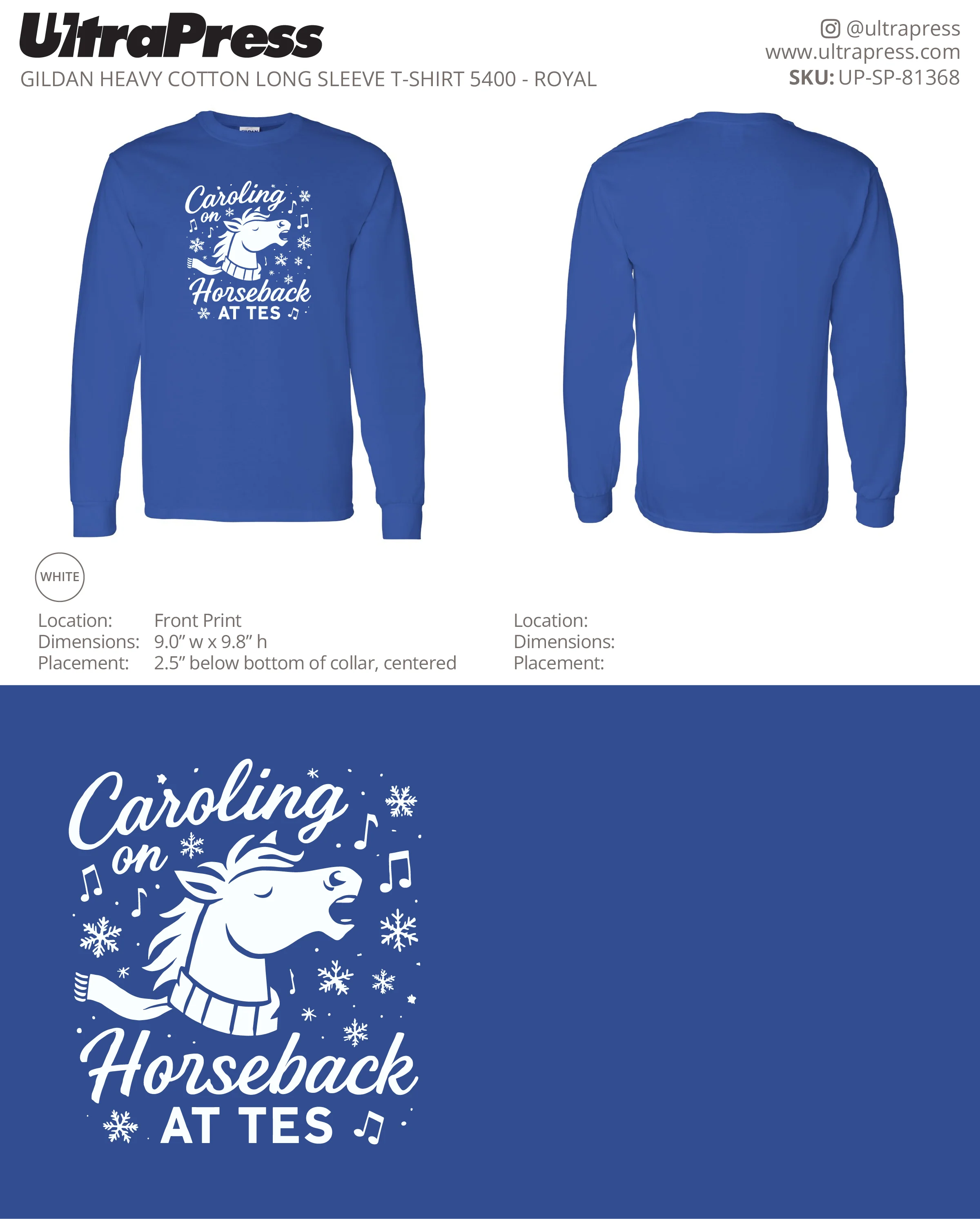 UP-SP-81368 Caroling Horseback at TES - Tori English 50 Min Qty (Bulk)
