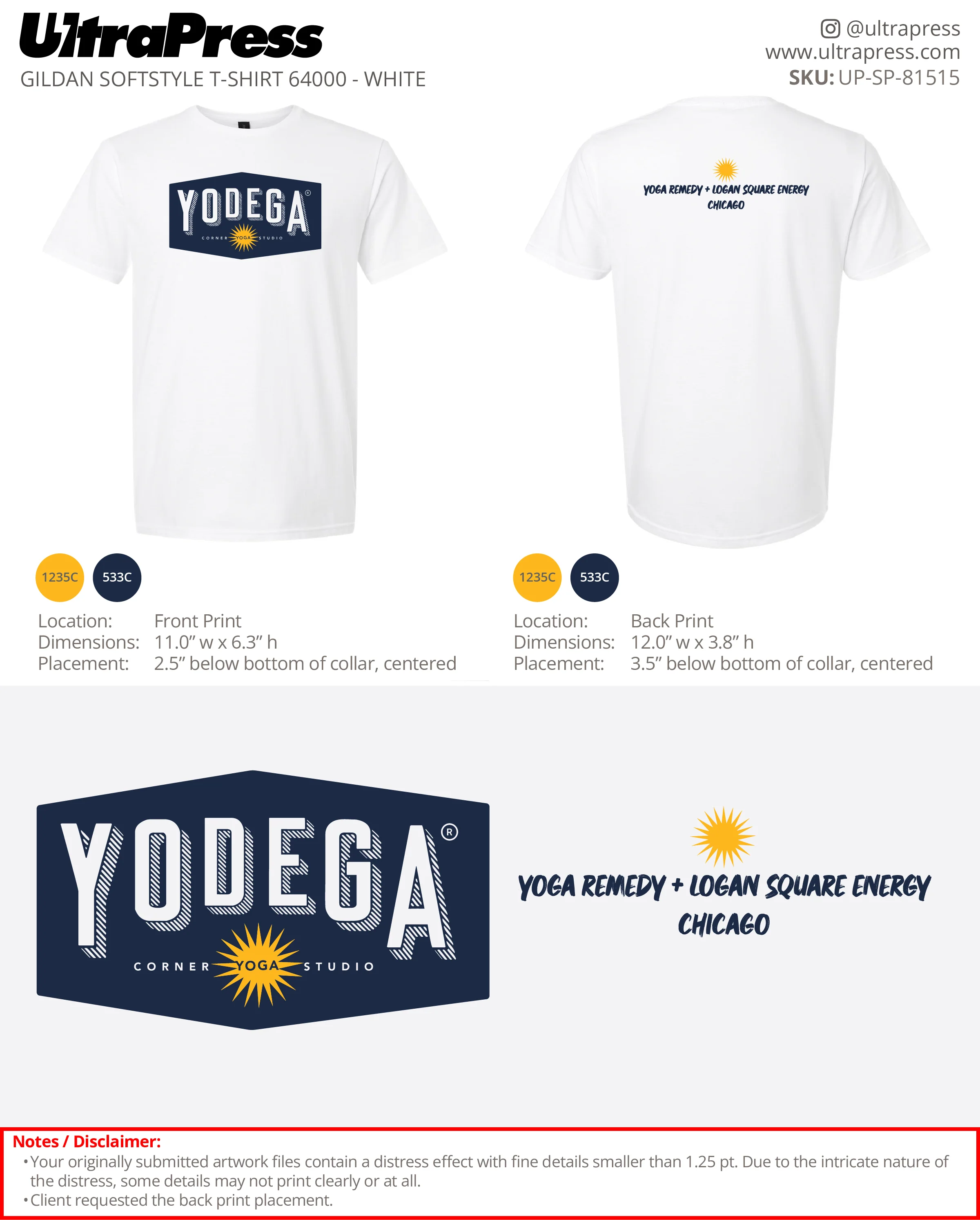 UP-SP-81515 Yodega (T-Shirts) - Kara Harrison 100 Min Qty (Bulk) - Image 2
