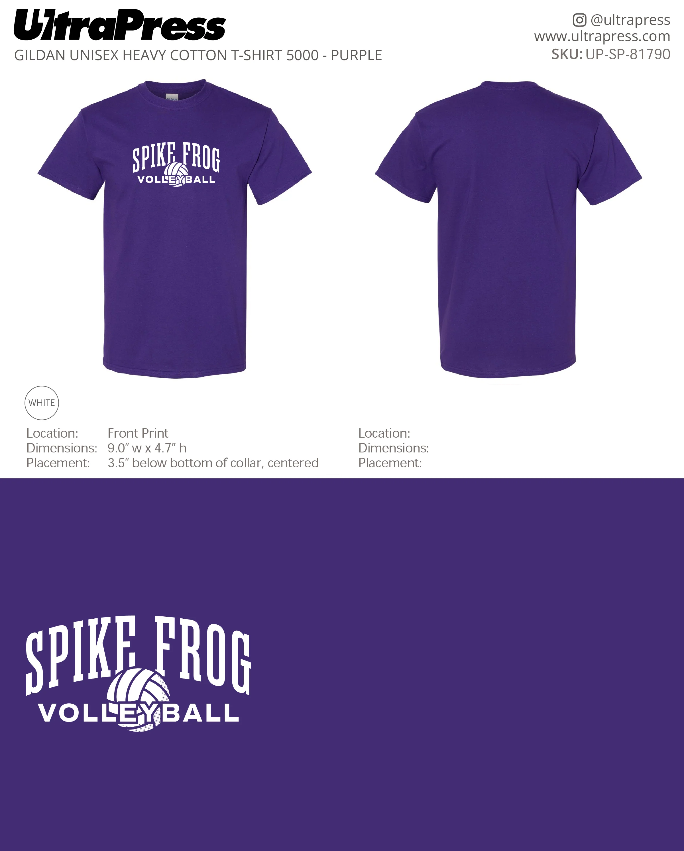 UP-SP-81790 Spike Frog Boss - Melissa Hinnant 100 Min Qty (Bulk)