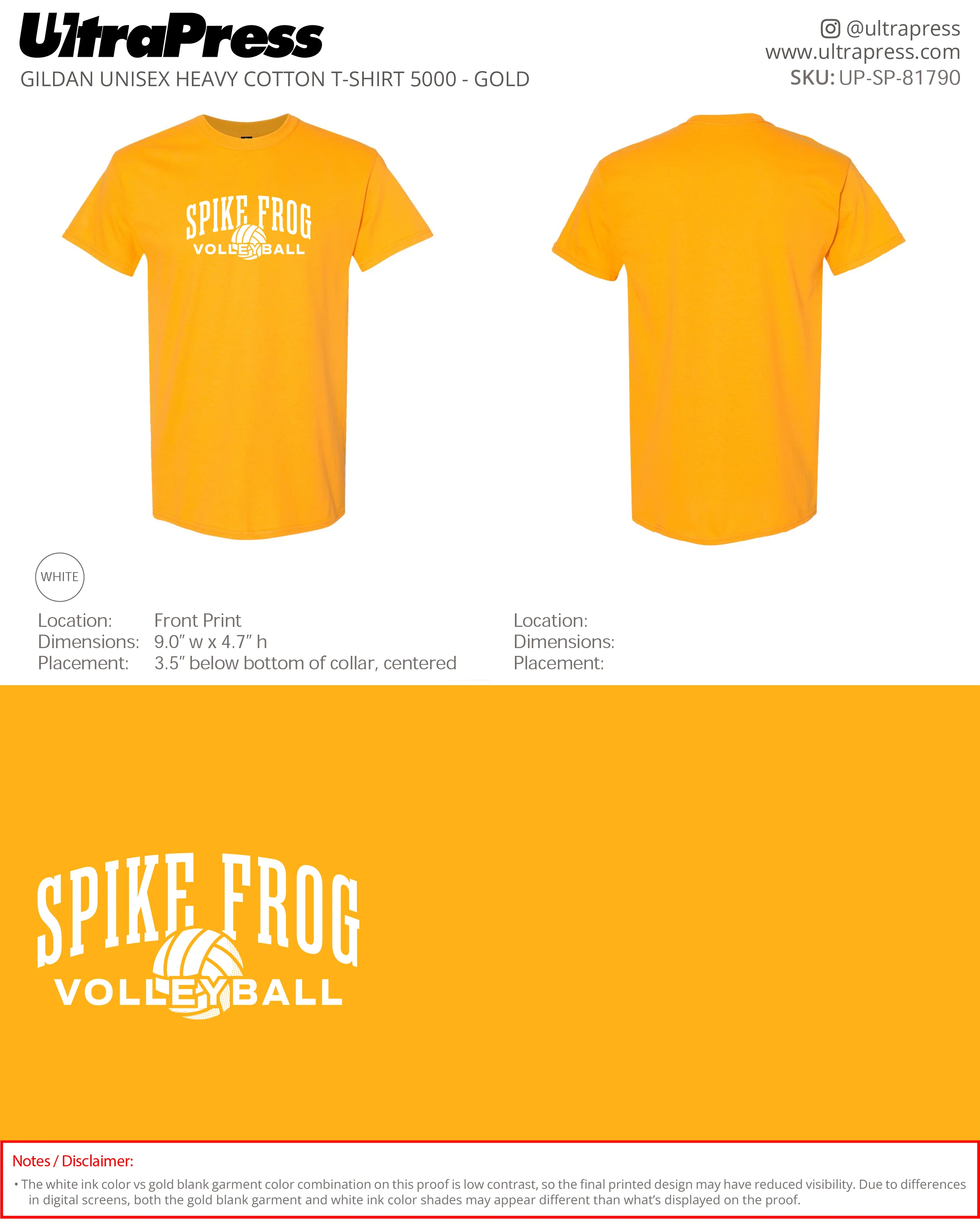 UP-SP-81790 Spike Frog Boss - Melissa Hinnant 100 Min Qty (Bulk) - Image 9