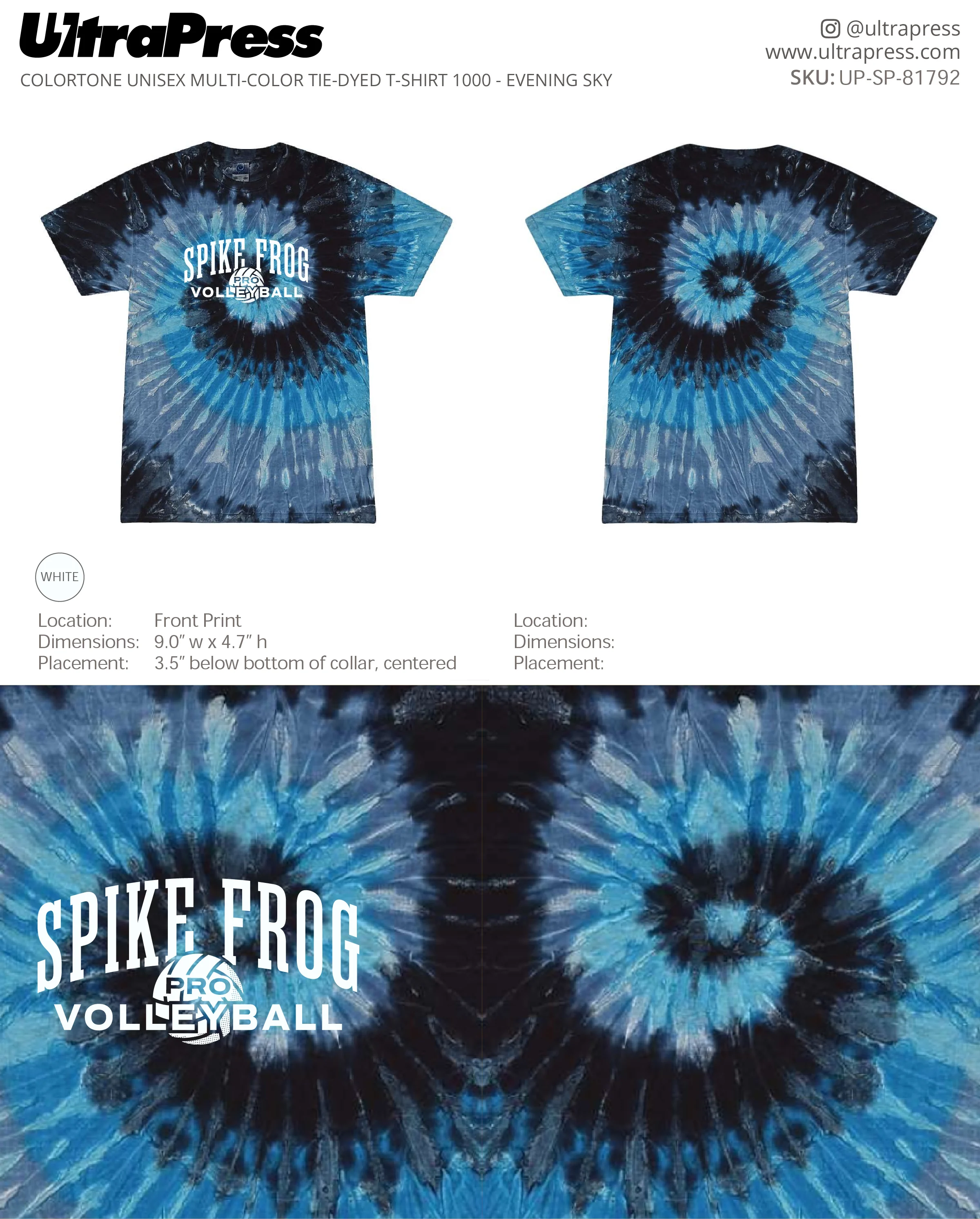UP-SP-81792 Spike Frog Boss Pro Tie Dye - Melissa Hinnant 100 Min Qty (Bulk) - Image 9