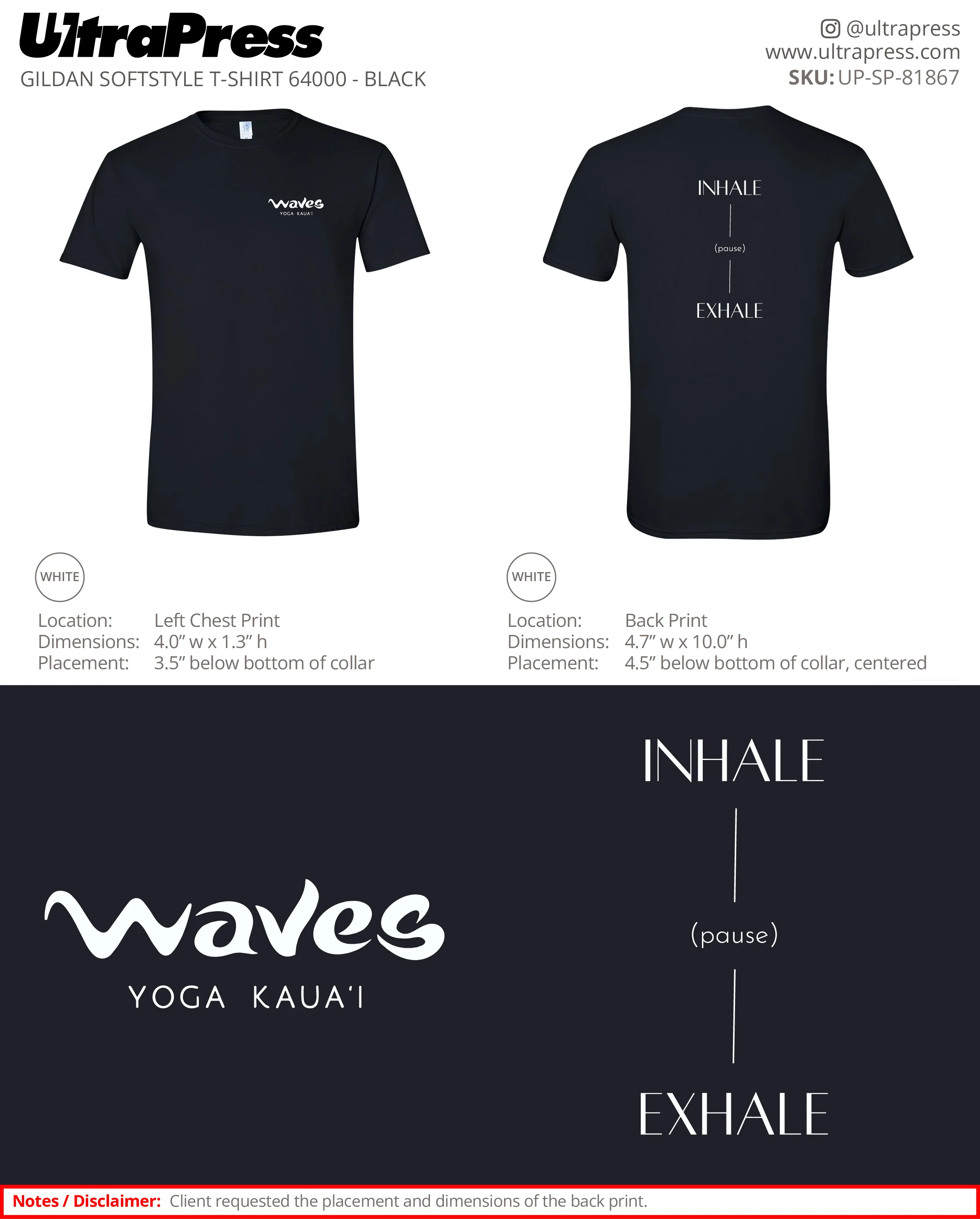 UP-SP-81867 Waves Yoga Kaua'i - Audrey Luana Streltzer 100 Min Qty (Bulk)