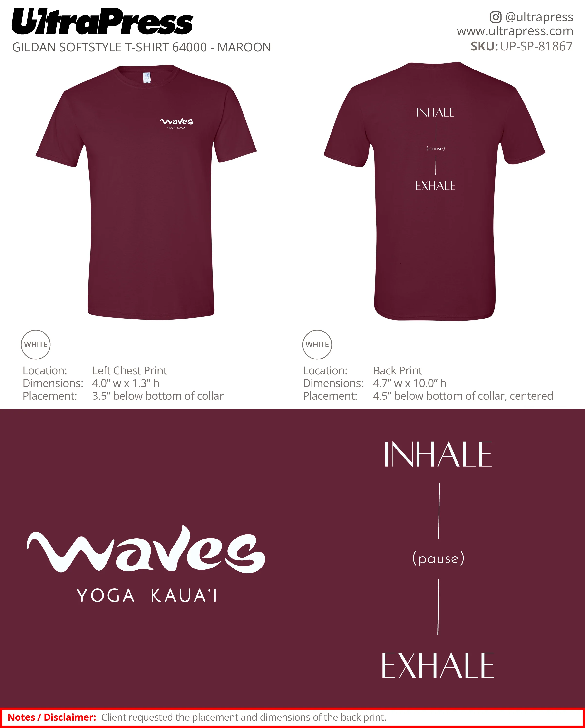 UP-SP-81867 Waves Yoga Kaua'i - Audrey Luana Streltzer 100 Min Qty (Bulk) - Image 2