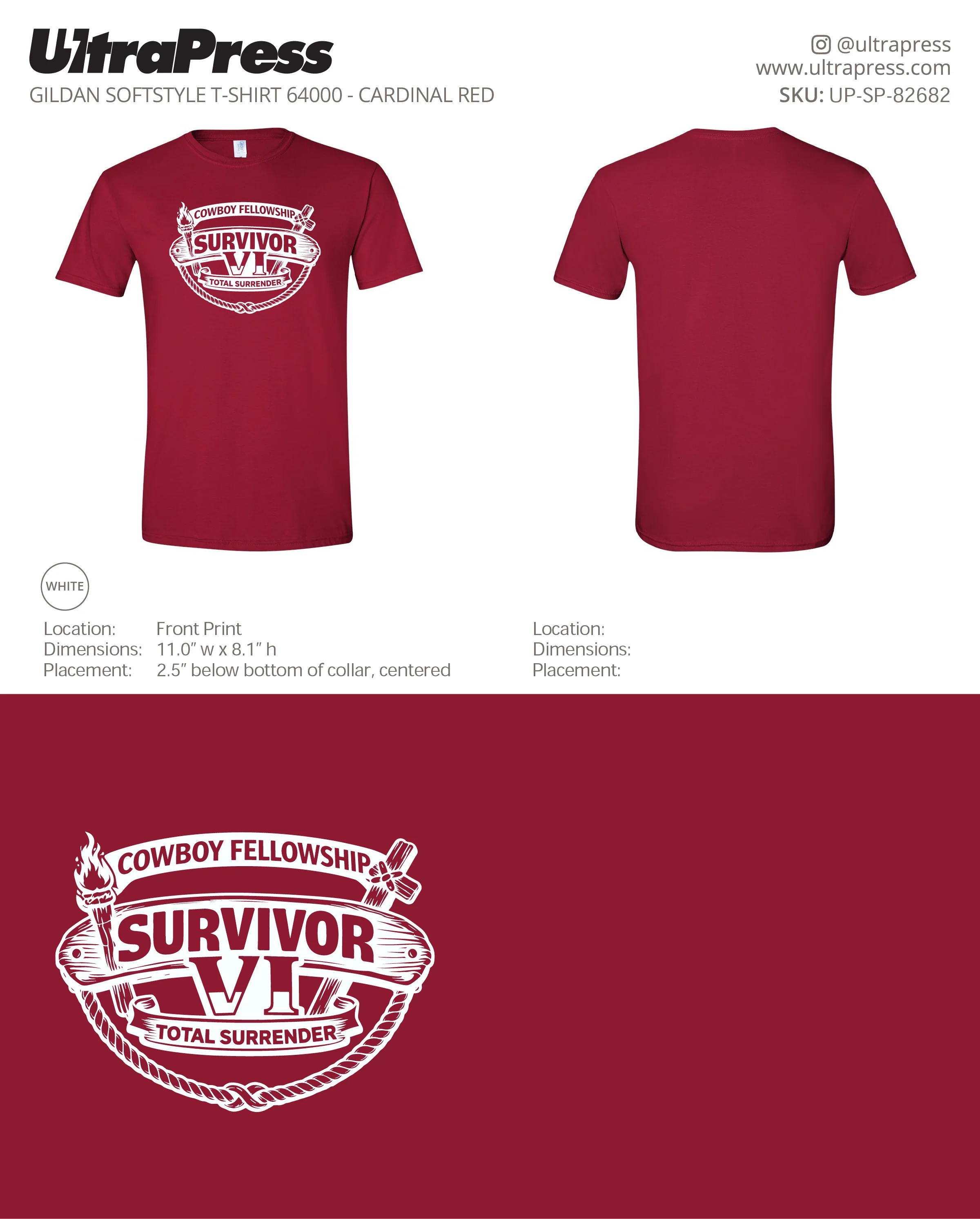 UP-SP-82682 Cowboy Fellowship Survivor - Phillip Puett - 100 Min Qty Package Deal (Bulk) - Image 4