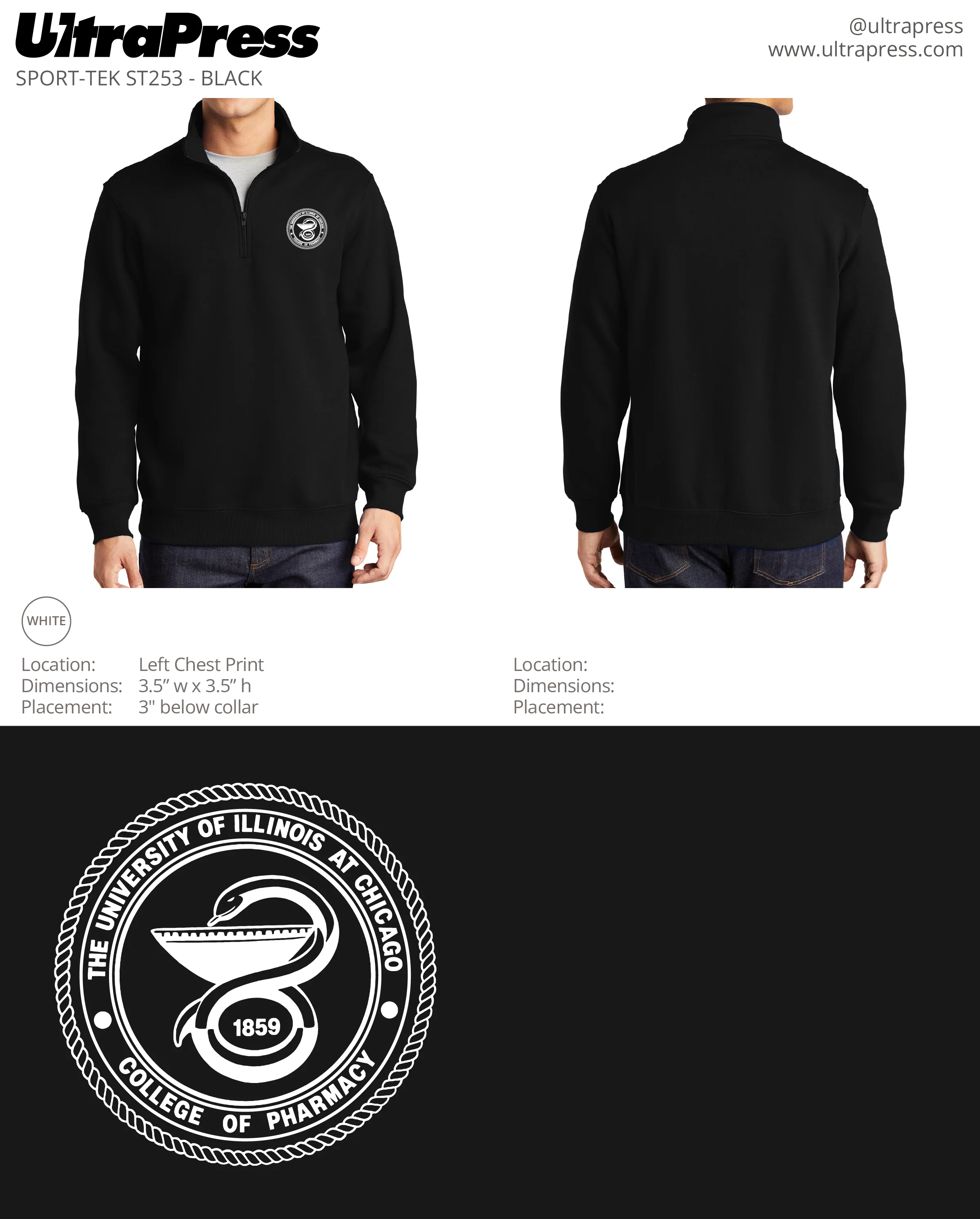 UP-UICCP-60524 UICCP Quarterzips 2023 24 Min Qty (Bulk) - Image 3