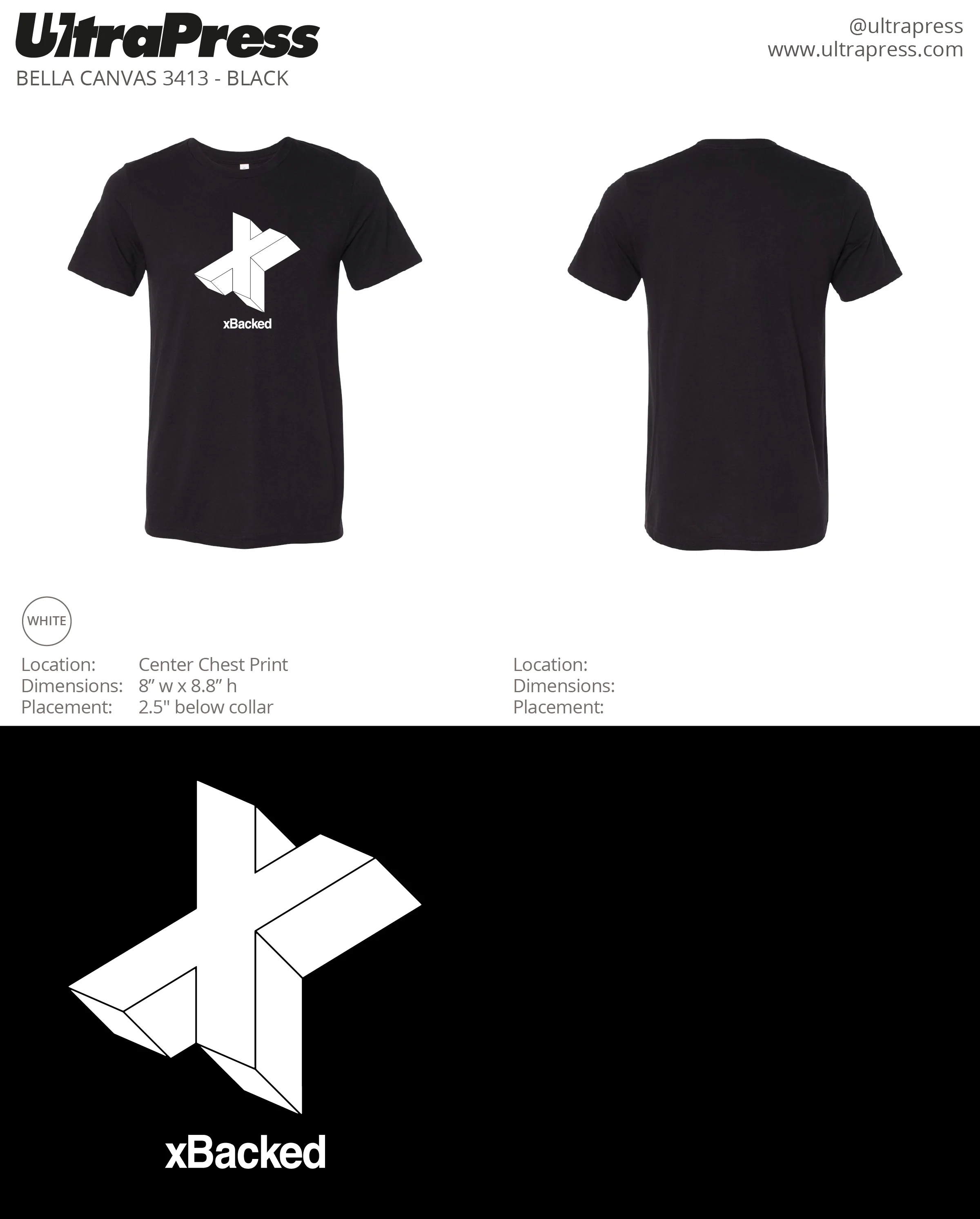 xBacked T-shirts (48 piece price link)